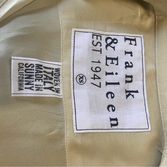 Frank Eileen size XS NWOT silk’s styles mart shirt dress button down women’s - Picture 3 of 12